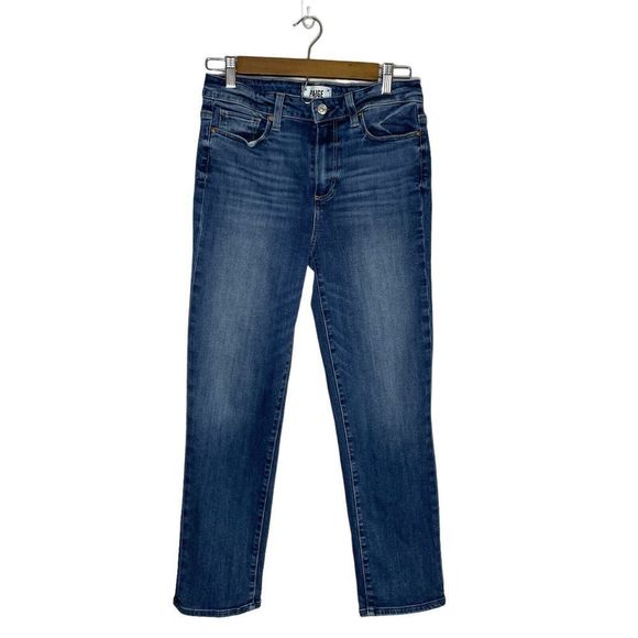PAIGE Denim - Anthropologie Paige Blue Hoxton Straight Ankle Stretch Jeans Size 29